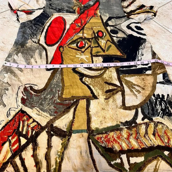 SYFS THC Women's XL Abstract Art Short Sleeve Dress Multicolor Casual - Picture 4 of 9